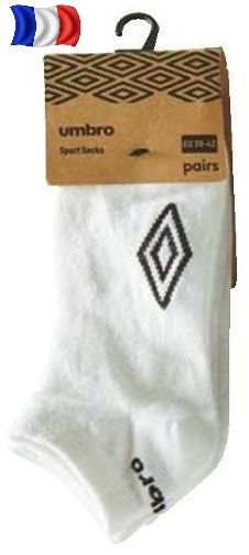 Lot de 3 paires de chaussettes socquettes UMBRO 43-46 blanc 7 Vouneuil-sur-Vienne (86)