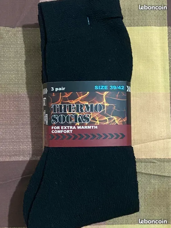 Lot de 3 Paires Chaussettes Thermiques Neuves T-39-42
6 Carpentras (84)