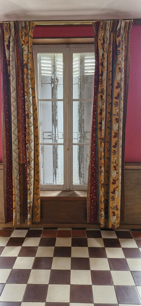 6 paires de double rideaux en coton Hauteur 260cm 420 Saint-Pierre-les-�tieux (18)