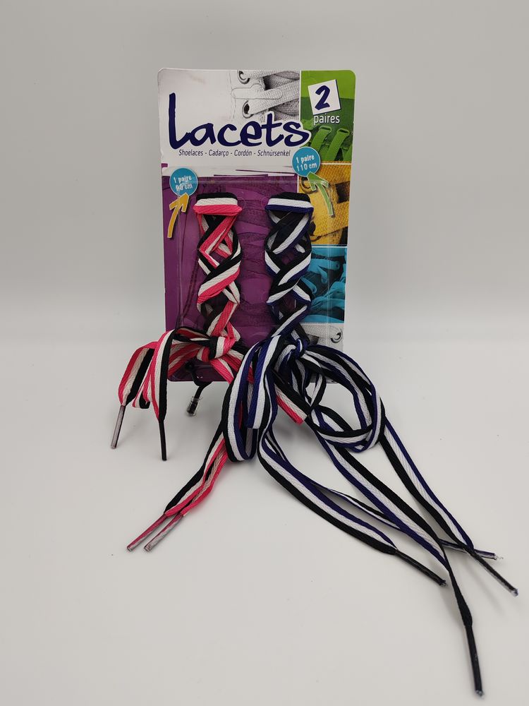 Lot de 2 paires de lacets neuf sous blister 1 Vulbens (74)
