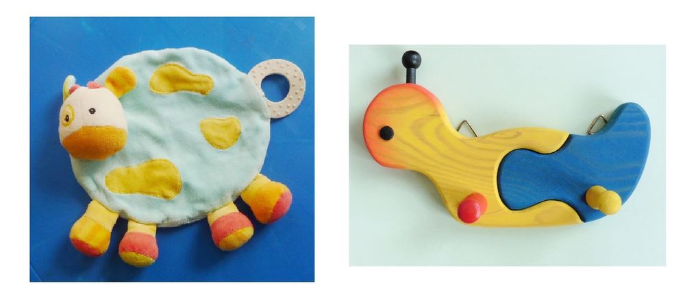 panier biberons / bavoirs / doudou / pat�re en bois 1 Perceneige (89)