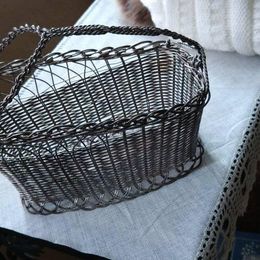 Panier a bouteille de vin de table en m�tal vintage 10 Chassiers (07)