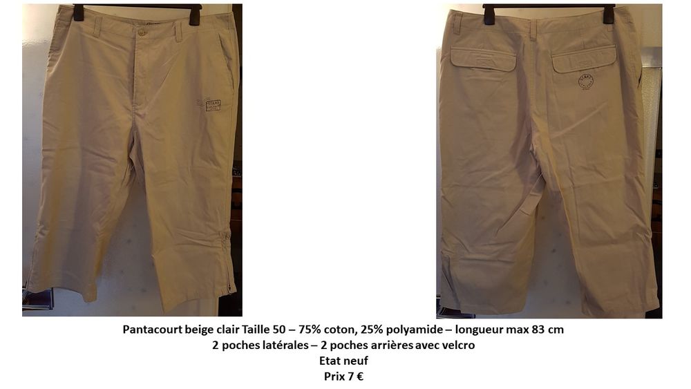 Pantacourt beige clair 7 Enghien-les-Bains (95)