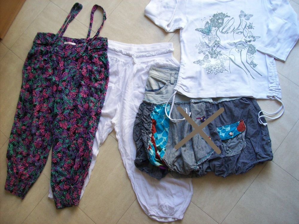 2 pantacourts,1 jupe, 1 t.shirt - 36 - zoe 2 Martigues (13)