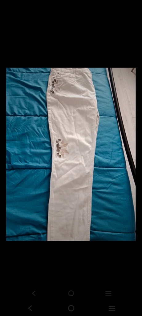 Pantalon Blanc Brod� 15 Pomarez (40)
