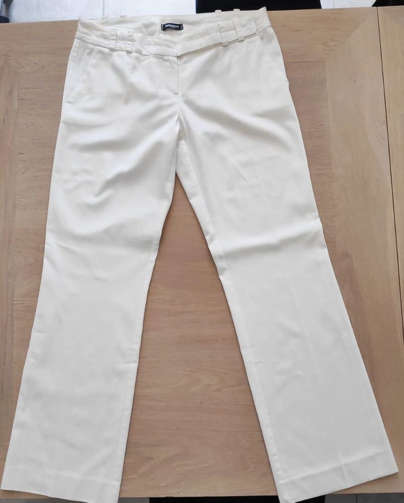 Pantalon blanc coton 5 Courtisols (51)