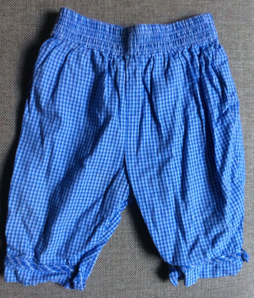 Pantalon � carreaux Vichy bleu - 3mois 1 Paris 17 (75)