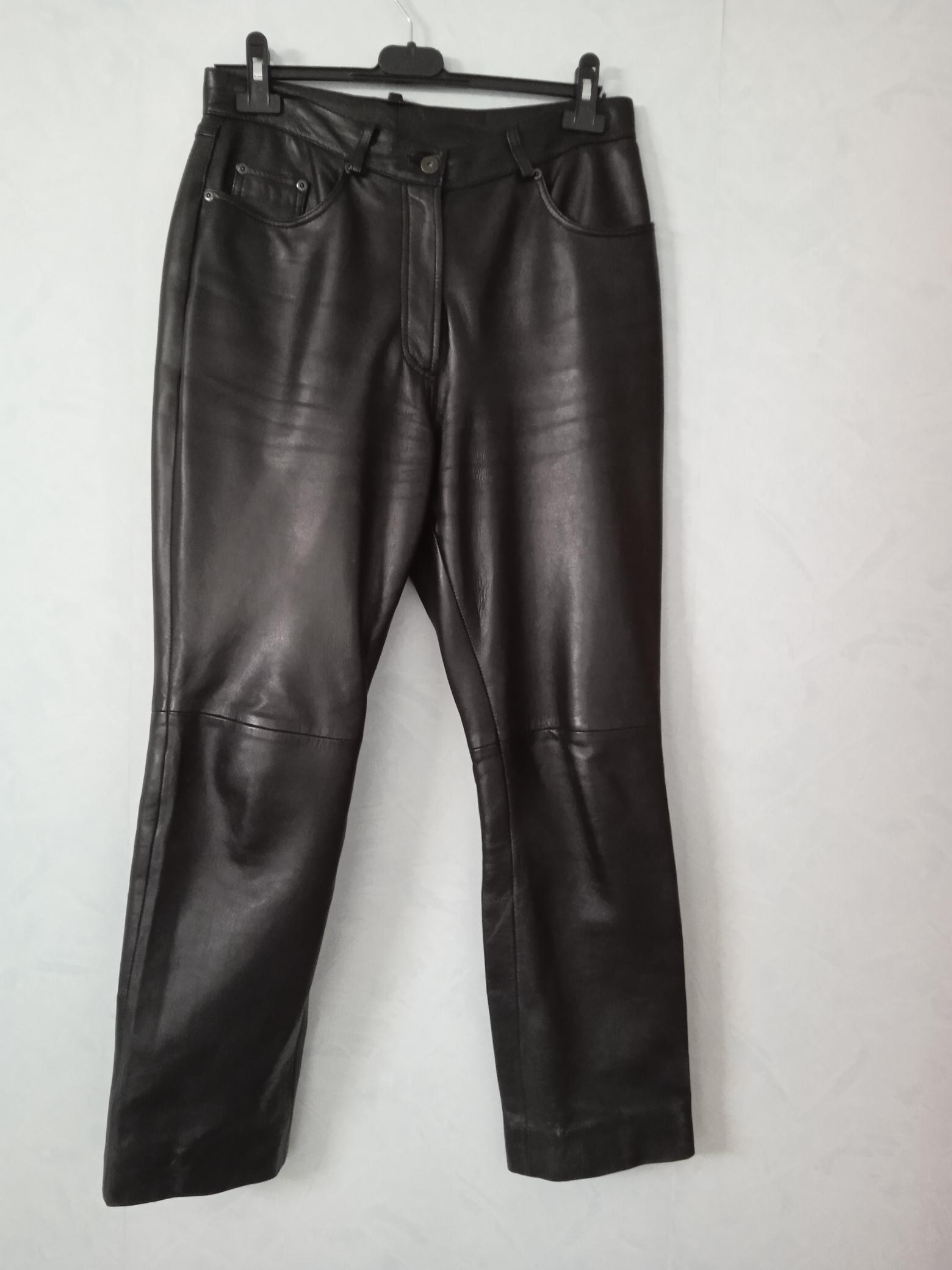 PANTALON CUIR NOIR 100 Montanay (69)