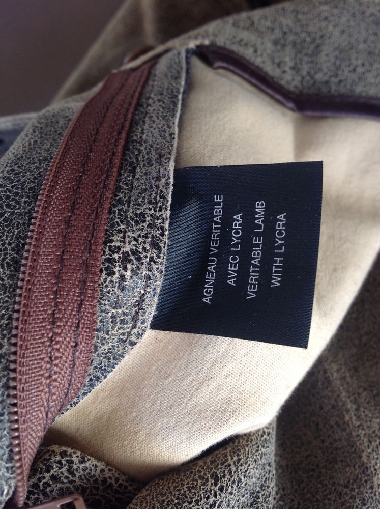 Pantalon cuir v�ritable Barbara Bui Initials 0 Fontvieille (13)