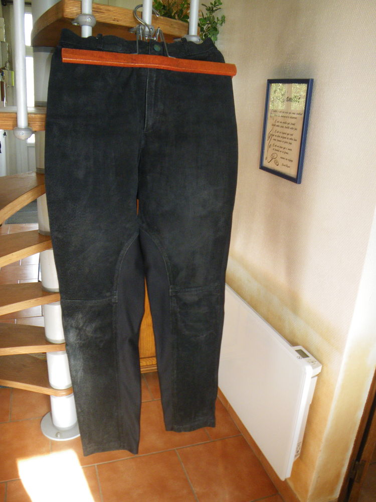 Pantalon Dain Noir et Tissus 0 Savigny-en-V�ron (37)