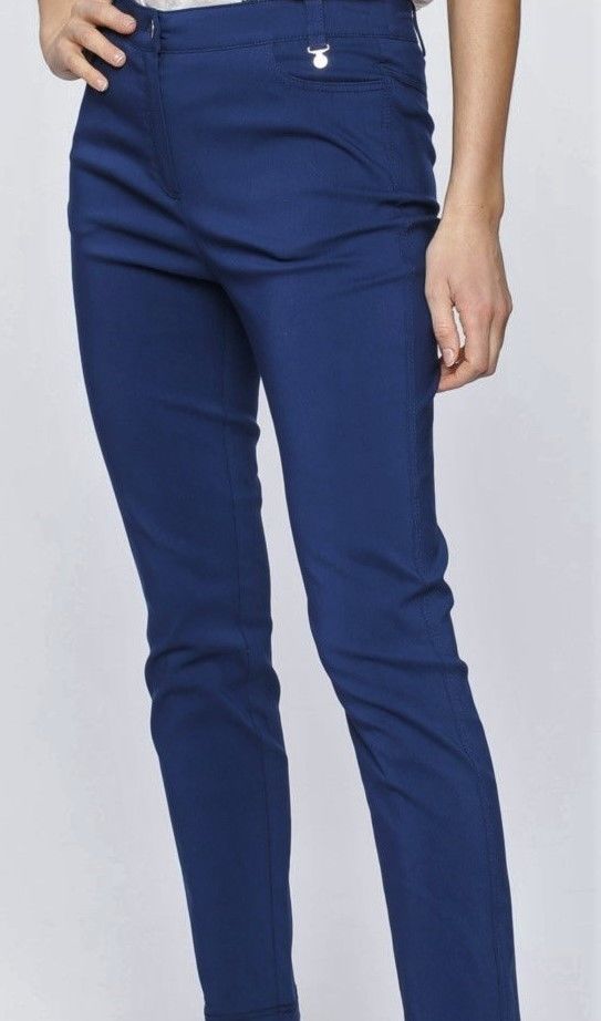 Pantalon femme bleu amiral en beau stretch T 40  - 40 / 42 14 Domart-en-Ponthieu (80)