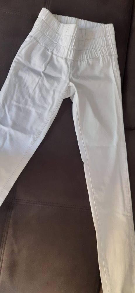 Pantalon Jean slim XS Femme blanc 20 Sainte-Marie (97)