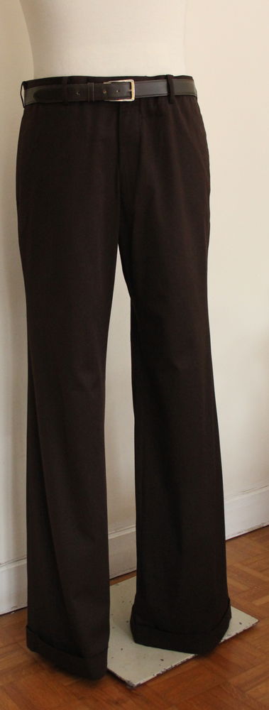 Pantalon large chocolat YOHJI YAMAMOTO T.5 250 Issy-les-Moulineaux (92)