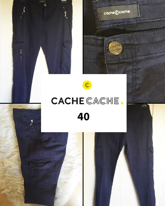 Pantalon marine CACHE CACHE 40 12 Marcq-en-Barœul (59)