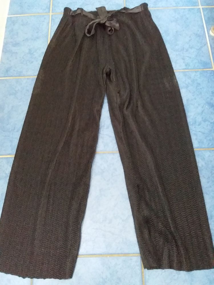 pantalon noir pour soir�es avec ruban noir en satin  � la taille et aussi pour Et� 25 Balma (31)