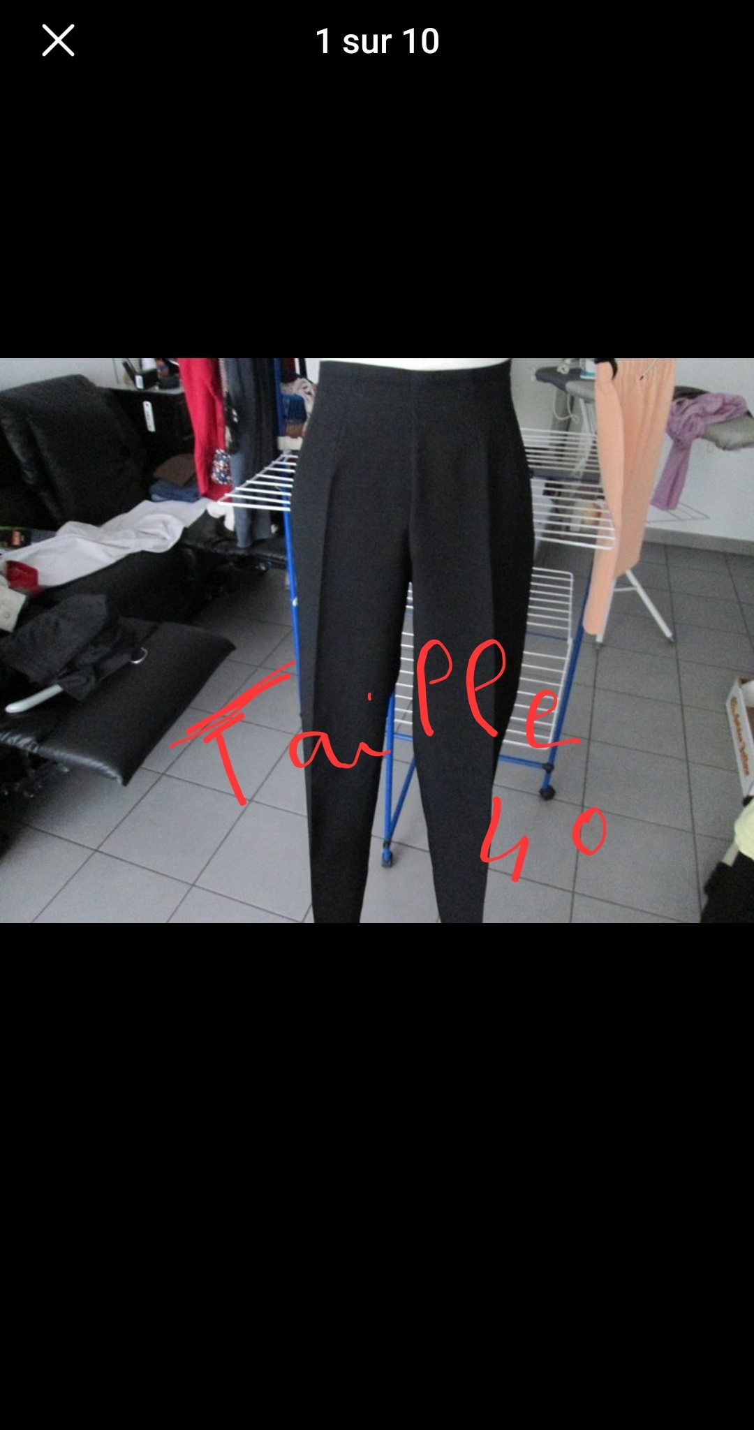 pantalon noir taille 40 tr�s bon �tat 9 Bron (69)