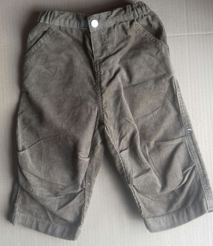 PANTALON PETIT BATEAU VELOURS COTELE MARRON - 12 MOIS 5 Semoy (45)