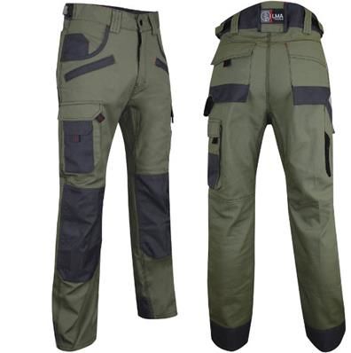 PANTALON DE TRAVAIL TAILLE 42 ET 46 COTONPOLY SECATEUR Marque LMA KAKI/GRIS 40 Li�vin (62)