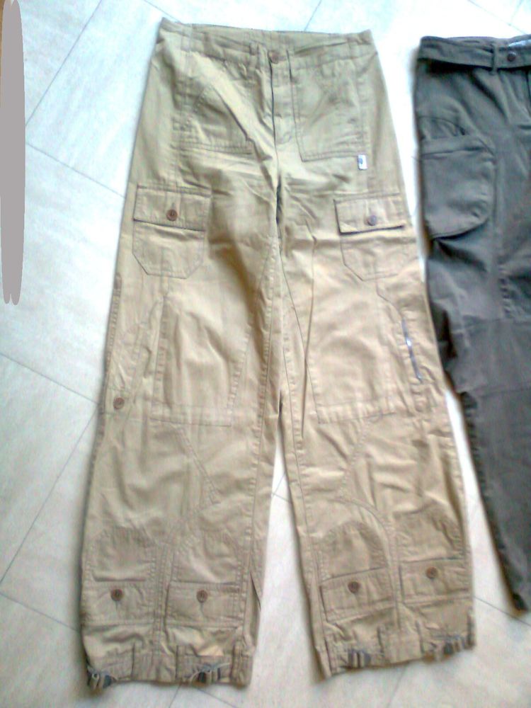 2 pantalons + 1 en croute de cuir - 38 - zoe 4 Martigues (13)