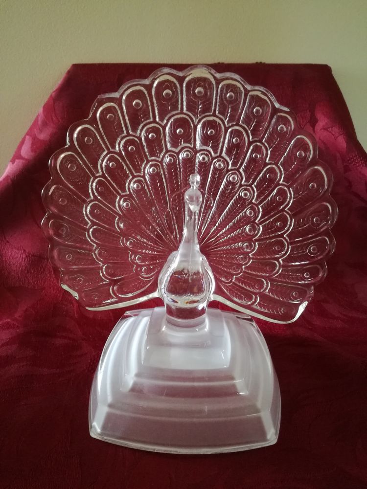 Paon en cristal d'Arque 60 Barentin (76)