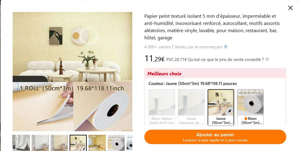 papier peint en lin isolant adh�sif 65 Marignane (13)