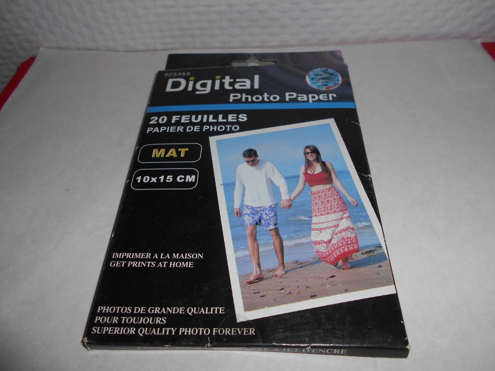 PAPIER MAT PHOTO 10X15 cm 3 Dammarie-les-Lys (77)