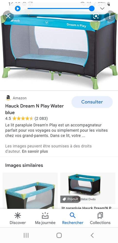 Lit parapluie 30 D�cines-Charpieu (69)