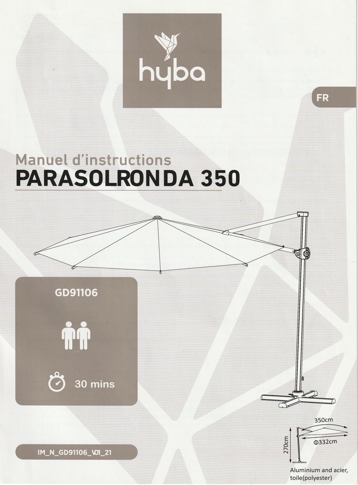 Parasol d�port� Ronda 350 120 Royan (17)