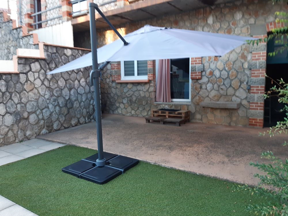 Parasol Hesperide 3m x 4m  avec les 4 dalles 180 Millau (12)