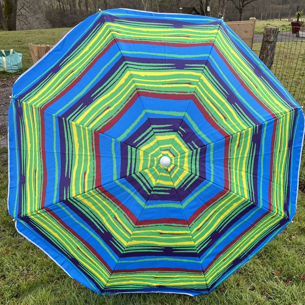 Parasol de plage 140 cm. 
Protection UV 13 Bardos (64)