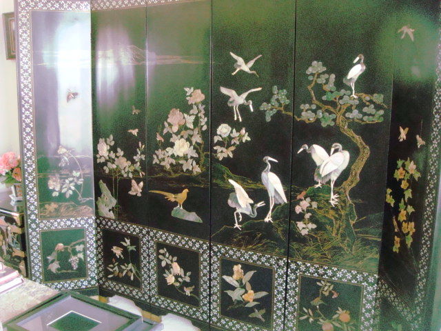 Paravent chinois antique 900 Nimes (30)