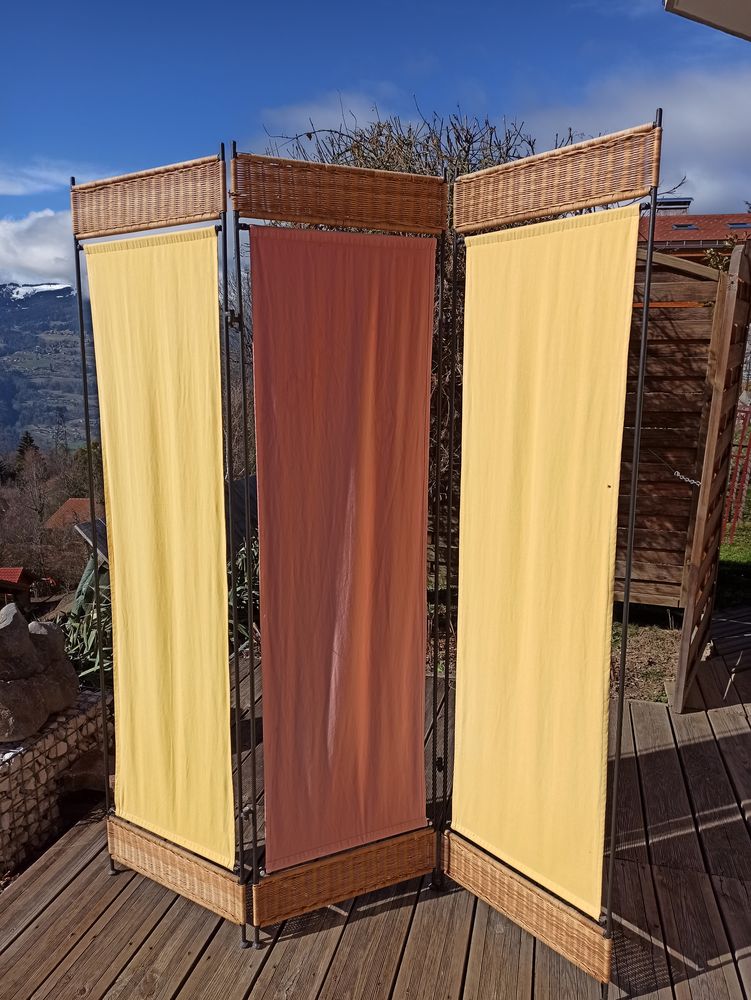 Paravent toile support support m�tal 10 Passy (74)