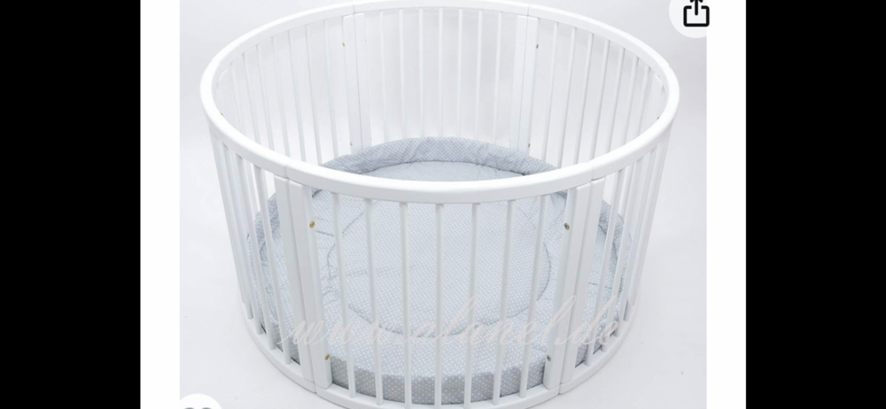 parc enfant bois blanc rond. 50 Chanas (38)