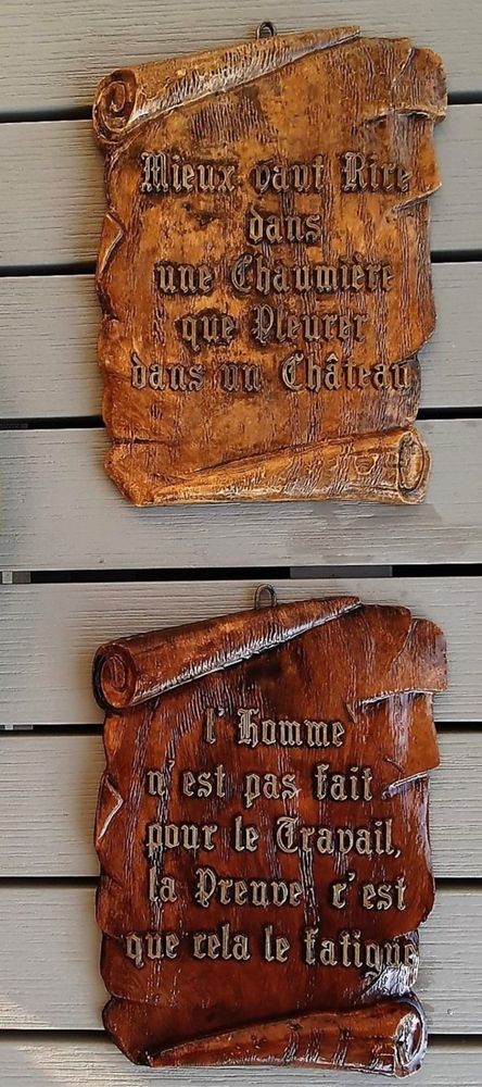 2 parchemins:  2 proverbes 3 Cannes (06)