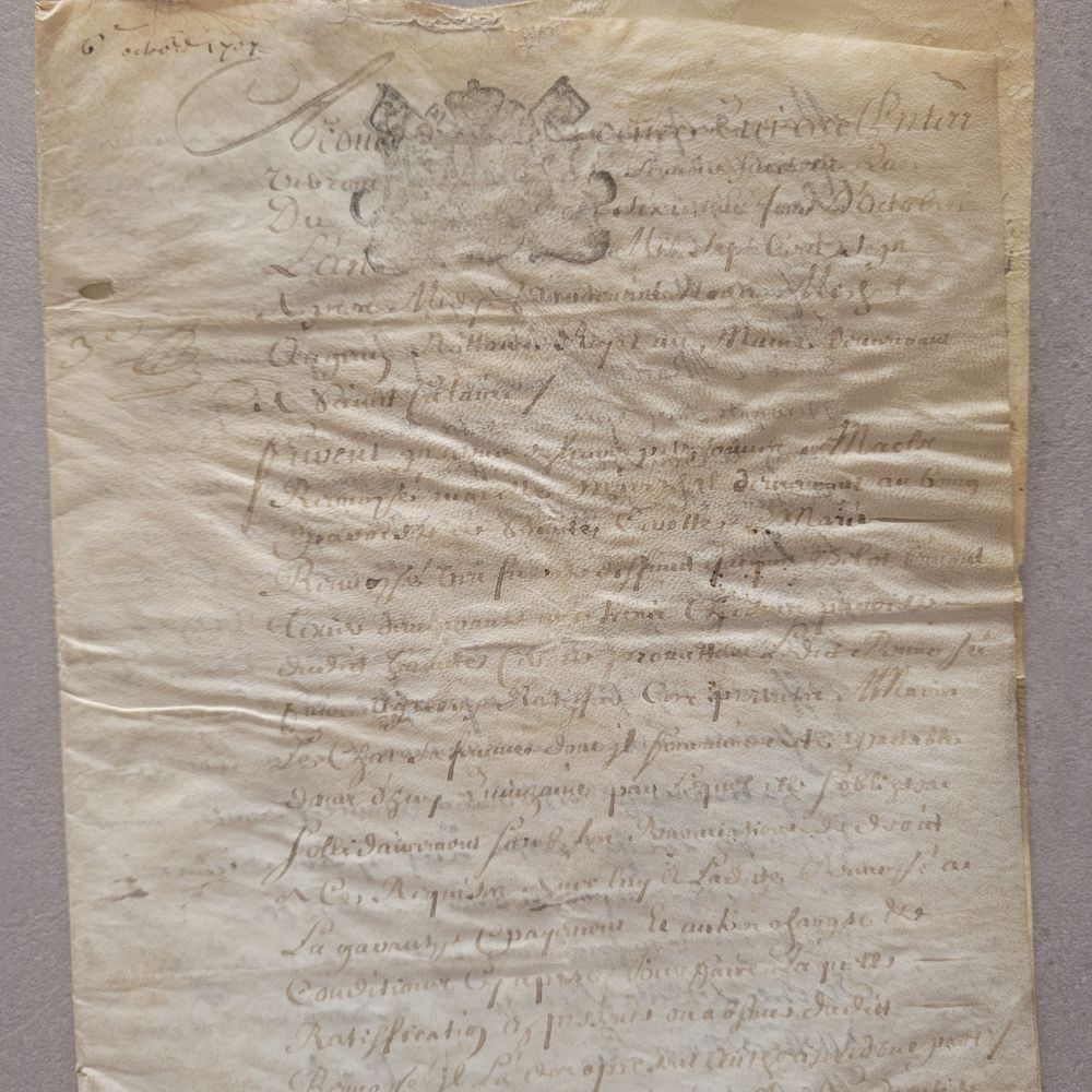 PARCHEMINS XVII ET XVIII i�me si�cles (Sarthe) . 45 Royan (17)