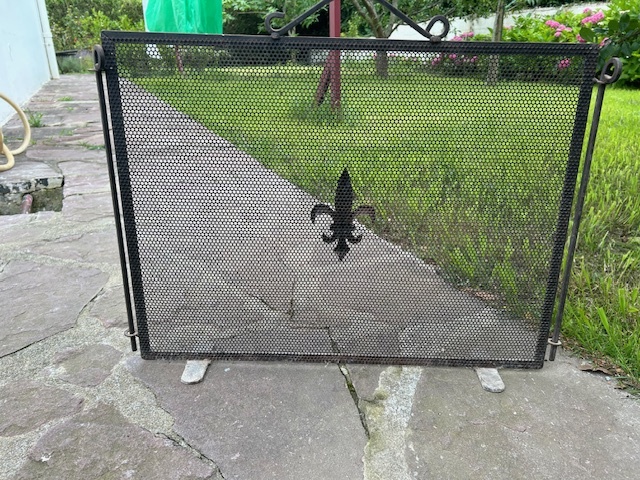 Pare-feu d�coratif noir avec motif l�zard 0 Saint-Jean-de-Luz (64)