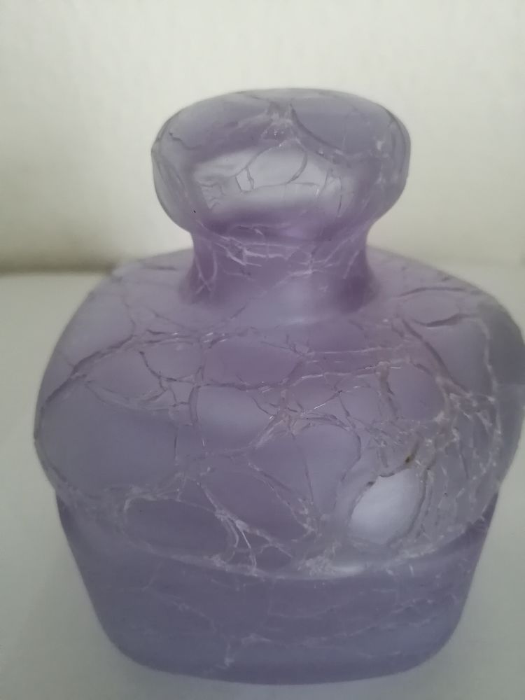 Parfum / bo�te Marcel Franck en p�te de verre violine 36 Habsheim (68)