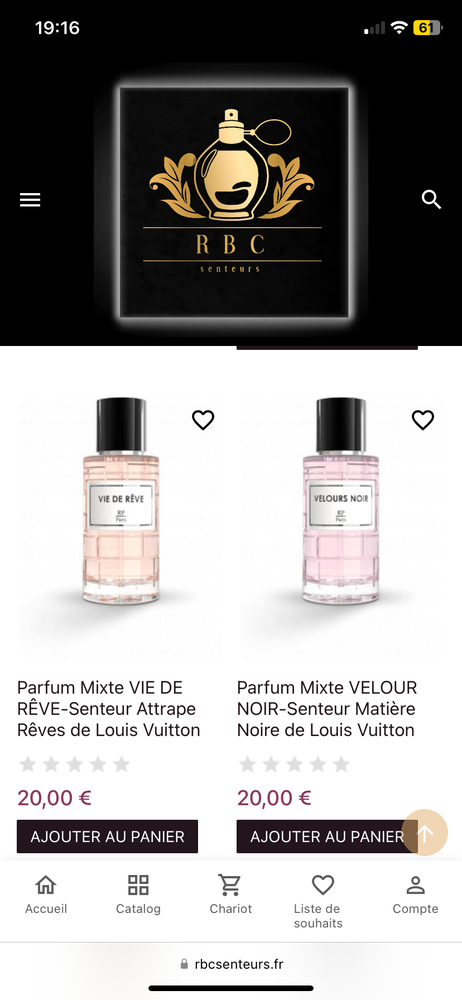 Parfum RP PARIS 20 C�ret (66)