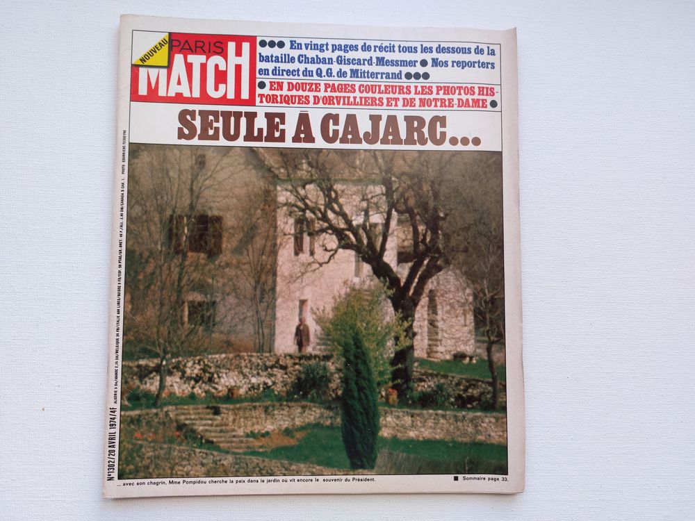 PARIS MATCH N� 1301
PARIS  MATCH N� 1302
20 Grosbreuil (85)