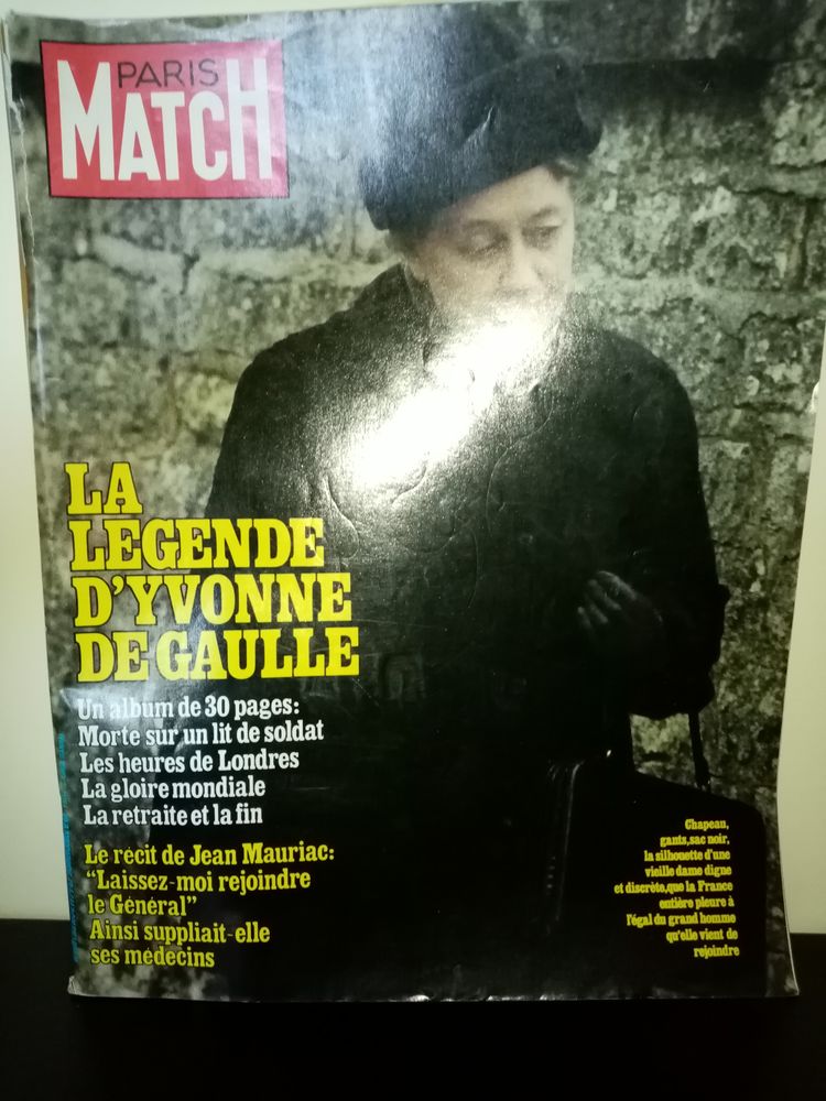 Paris Match N� 1591 du 23/11/1979 - La l�gende d'Yvonne De G 10 Angers (49)