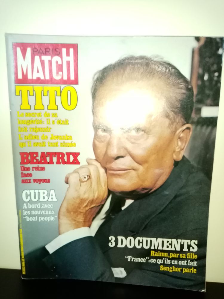 Paris Match N� 1616 du 16/05/1980 - Tito / Beatrix / Cuba 10 Angers (49)