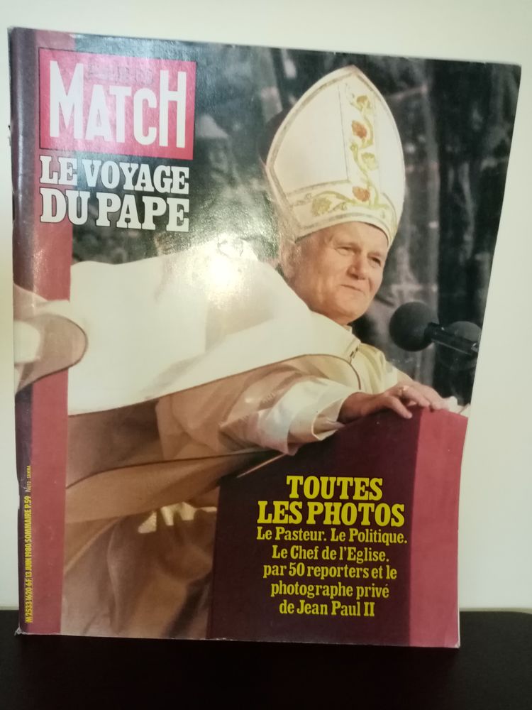 Paris Match N� 1620 du 13/06/1980 - Le voyage du Pape 10 Angers (49)