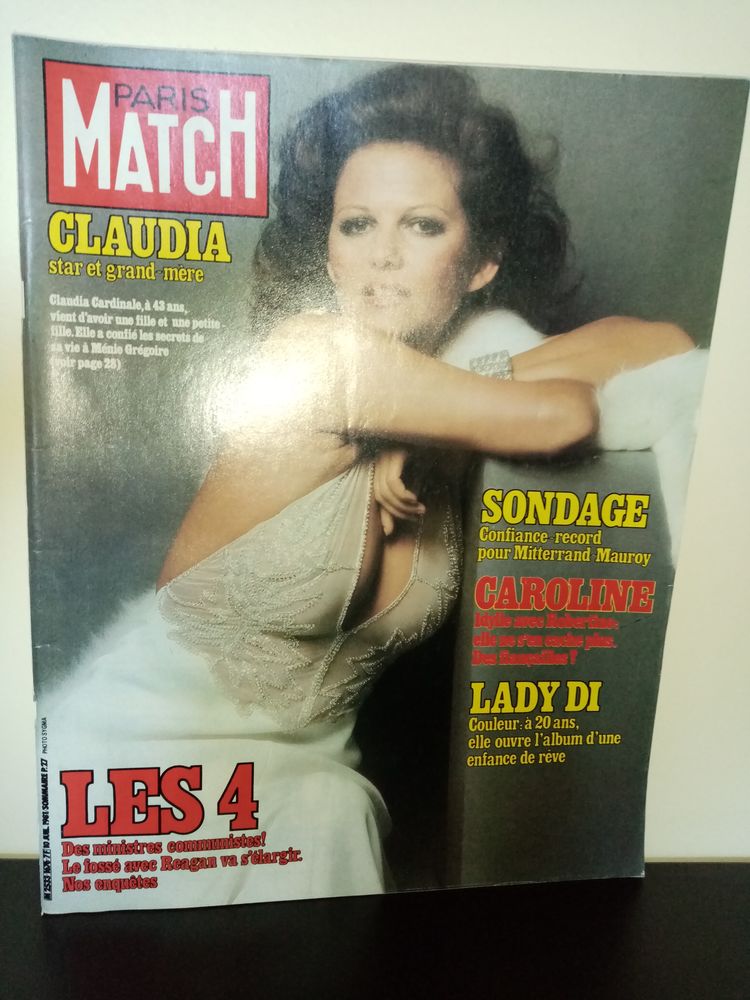Paris Match N� 1676 du 10/07/1981 - Claudia Cardinale / Caro 10 Angers (49)