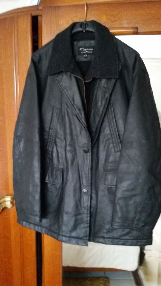 parka en cuir noir 50 Creutzwald (57)
