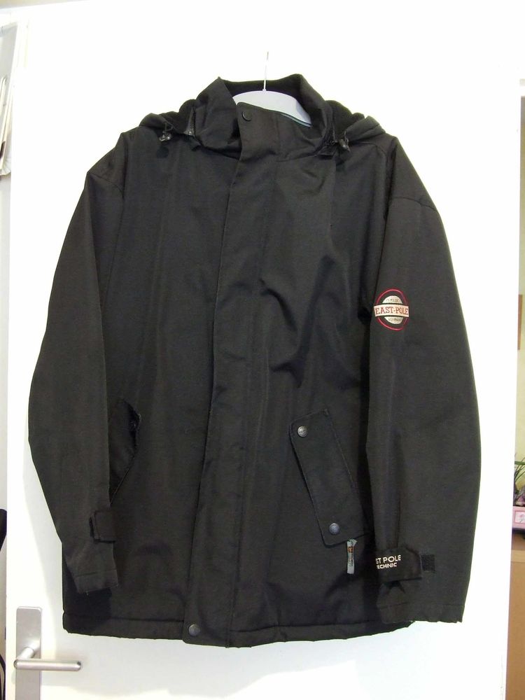 Parka mi-long homme, EAST POLE, Noir, Taille L (52) TBE 34 Bagnolet (93)