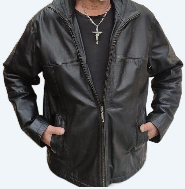 Parka H veste trois quarts Taille L 100% cuir �pais 70 Saverdun (09)