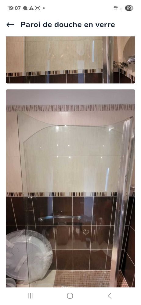 Paroi de douche en verre 30 Vauvert (30)