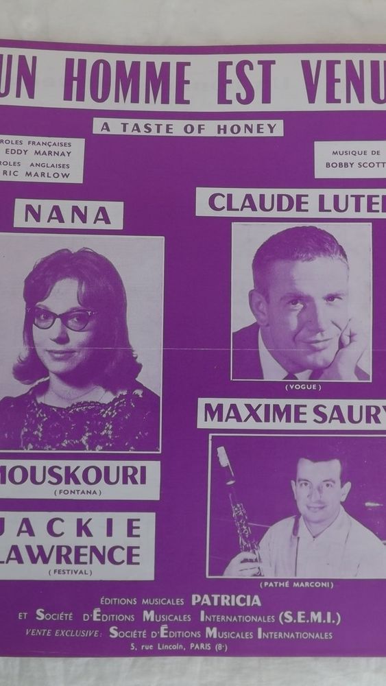 Partition bilingue A taste of honey 4 Tarbes (65)