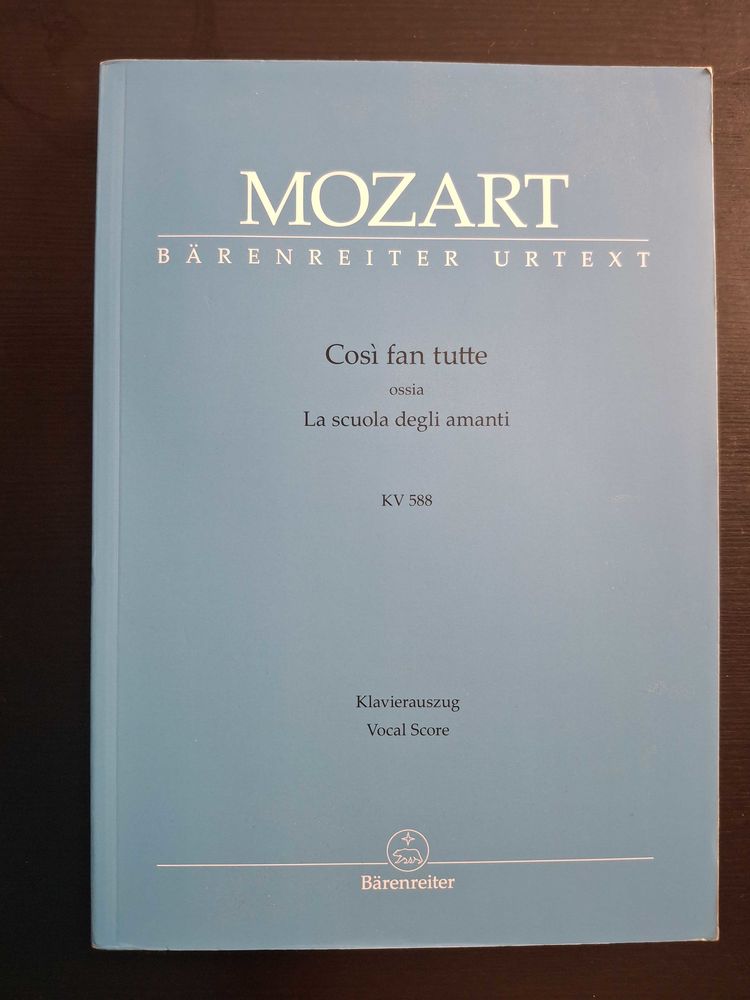 PARTITION COSI FAN TUTTE 50 Metz (57)