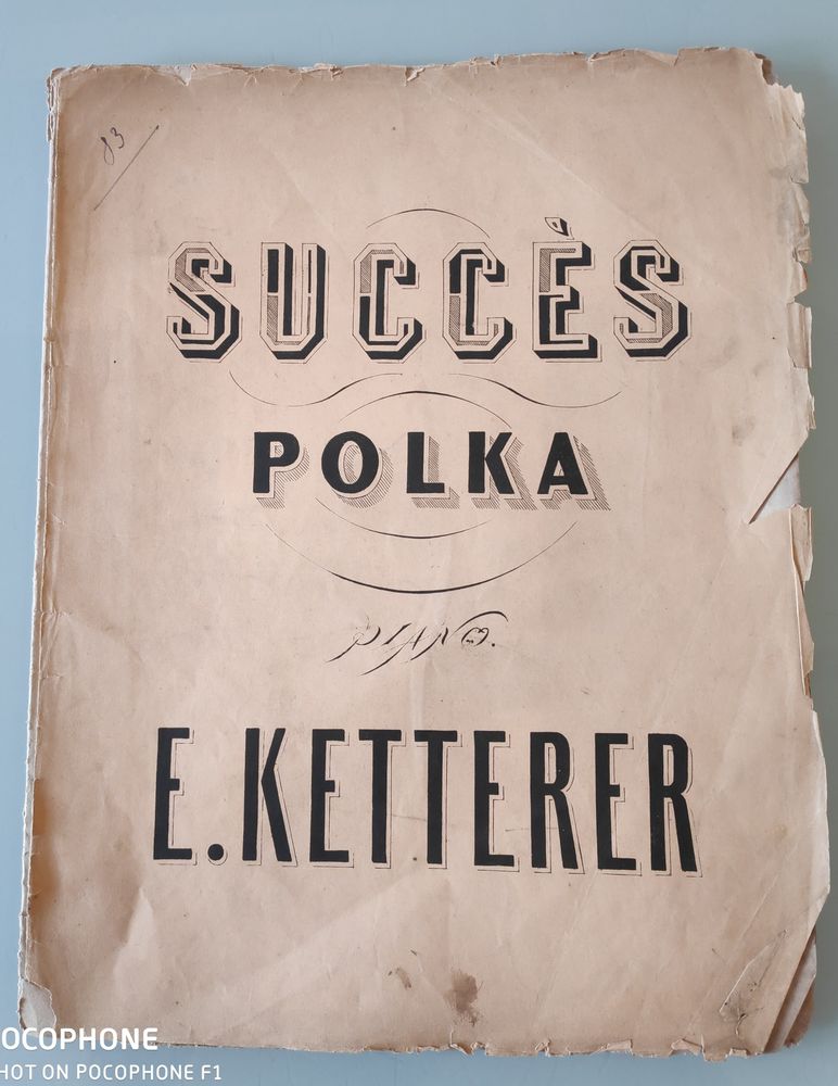 Partition piano: Succ�s polka E.Ketterer 10 Grand-Champ (56)